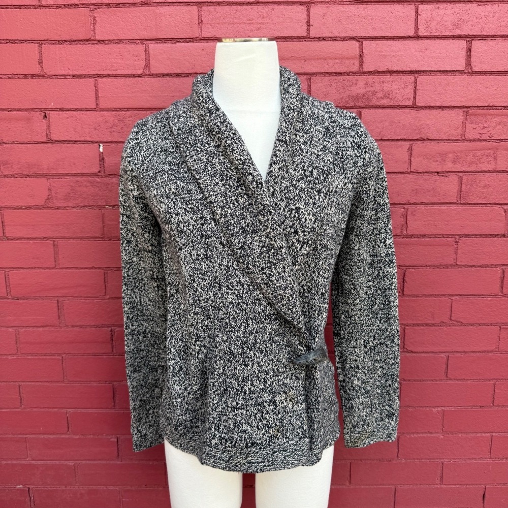 LRL Lauren Jeans Co Ralph Lauren Women Chunky Knit Wrap Cardigan Sweater‎ Small